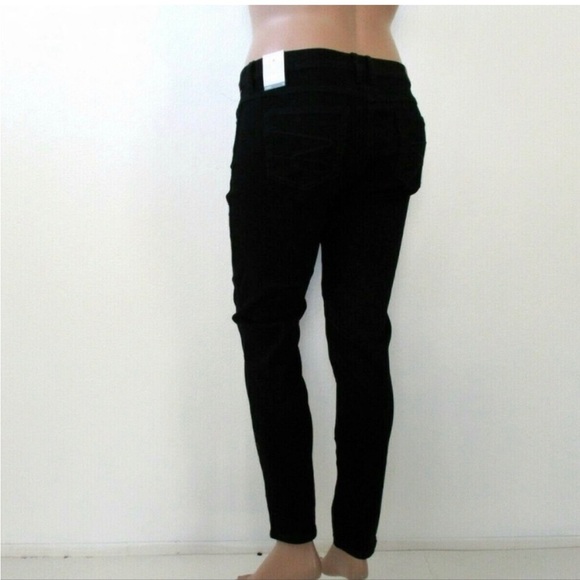 MELISSA McCARTHY Seven7 Jeans Womens Rich Black Denim Classic Skinny Size 16 NWT - Picture 2 of 3